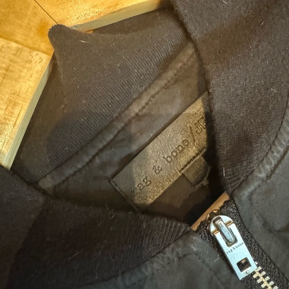 Black eyelet zipper jacket - Picture 4 of 6